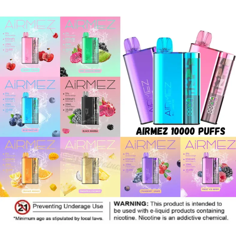 AiRMEZ 10000 Puffs 50mg Disposable Vape in Dubai, UAE