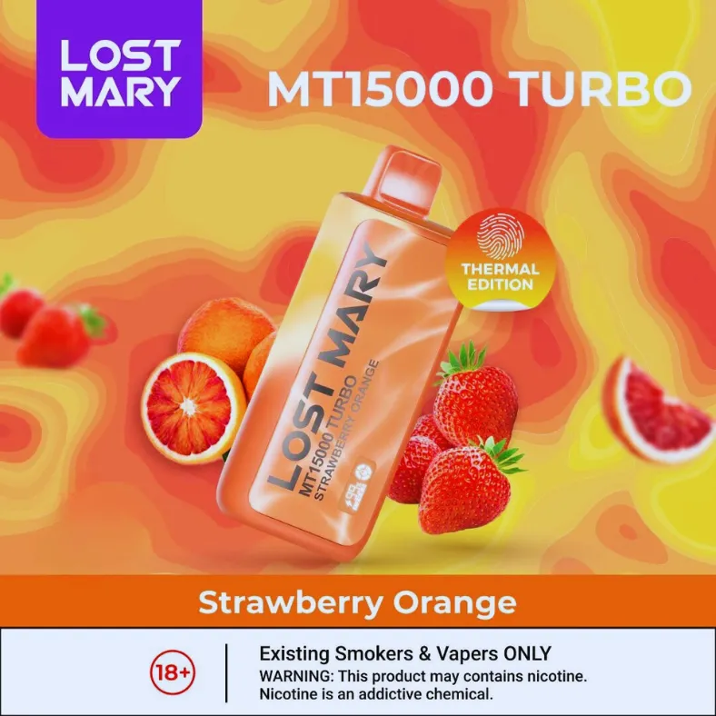LOST MARY MT15000 TURBO - Strawberry Orange