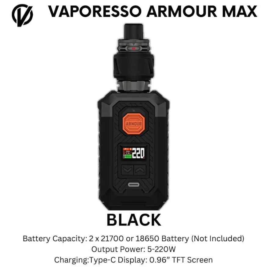 VAPORESSO Armour Max Pod Mod 220W Kit - Black near me