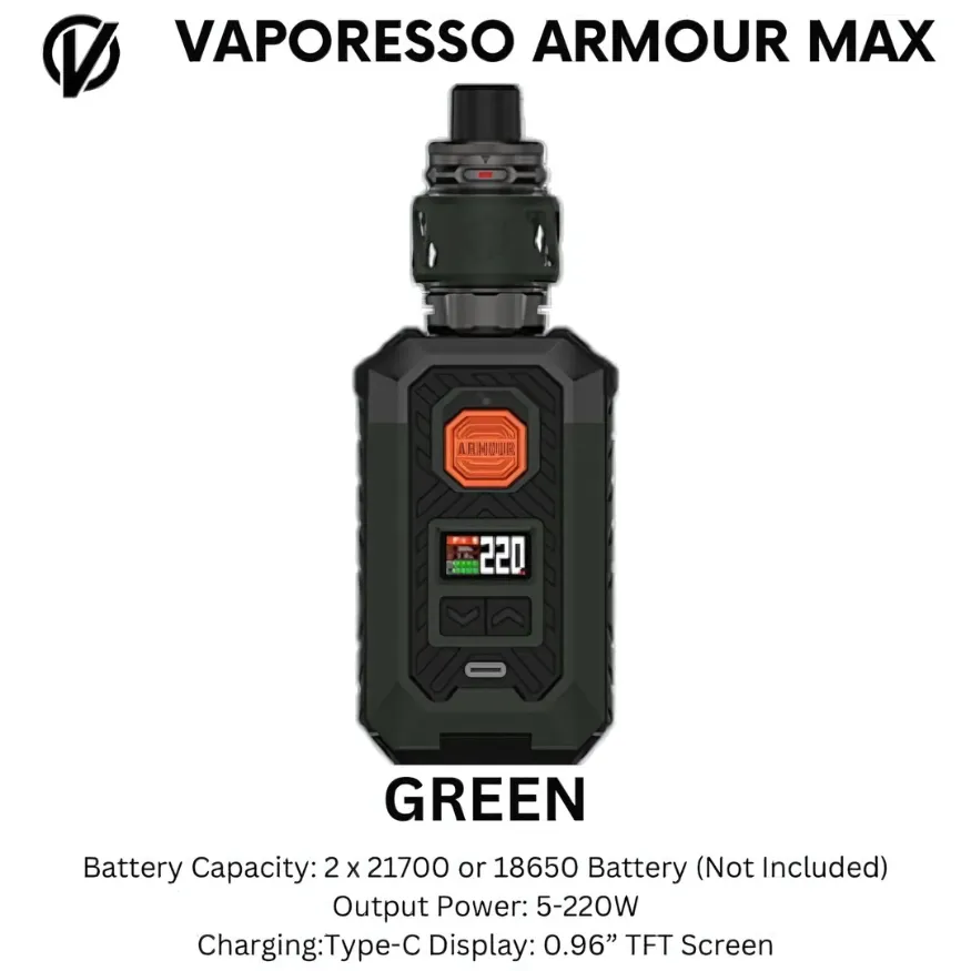 VAPORESSO Armour Max Pod Mod 220W Kit - Green