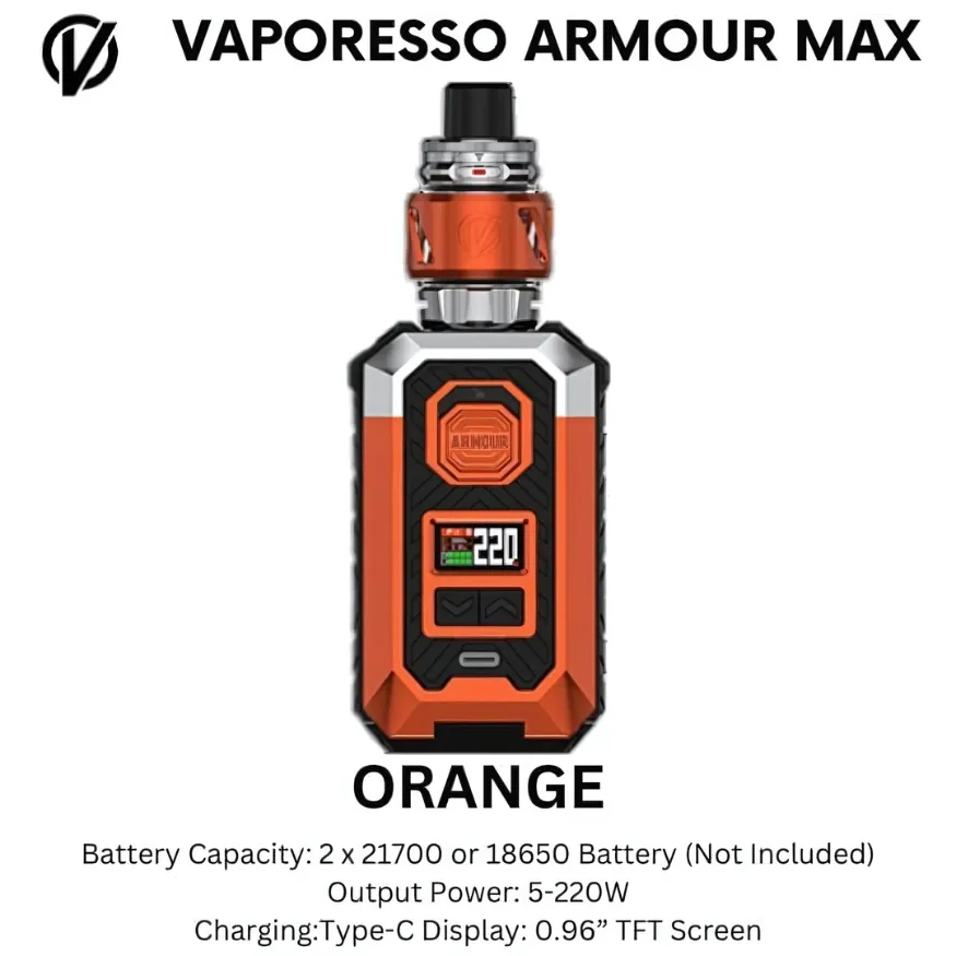 Best VAPORESSO Armour Max Pod Mod 220W Kit - Orange Near me